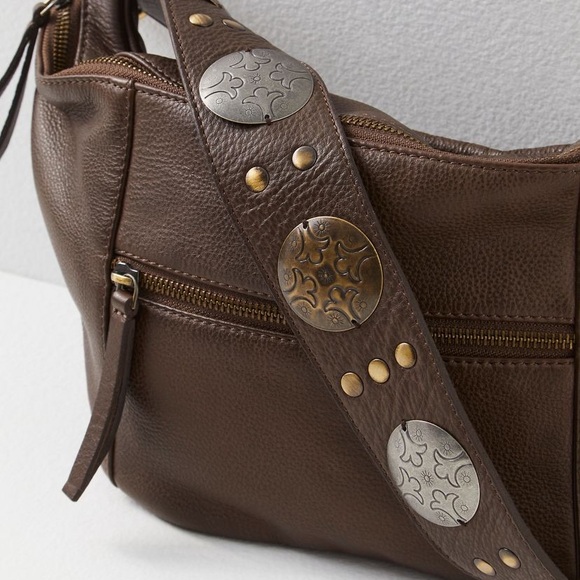 Leather free people bum bag. Color dark roast. Brand new with tags on. - Picture 2 of 6